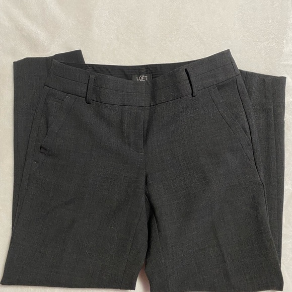 Ann Taylor Loft Julie Fit Dark Gray Dress Work Pants - Picture 5 of 8